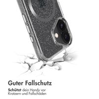 imoshion Klare Glitter Backcover mit MagSafe Apple iPhone 16 - Silber