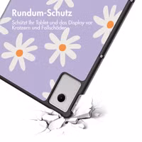 imoshion Design Trifold Klaphülle Lenovo Idea Tab Plus - Flowers Distance