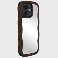 Holdit Wavy Case für das Apple iPhone 12 / 12 Pro - Chocolate / Mirror
