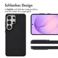 Accezz MagSafe Leather Backcover Samsung Galaxy S26 Ultra - Onyx Black