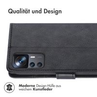 imoshion Luxuriöse Klapphülle für das Xiaomi 12T (Pro) - Schwarz