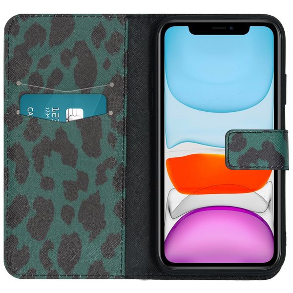 imoshion Design TPU Klapphülle für das iPhone 11 - Green Leopard