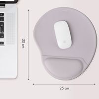 imoshion Ergonomisches Mauspad - Mauspad mit Handgelenkstütze - 30 x 25 cm - Grau