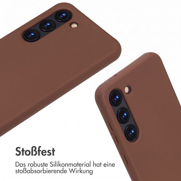 imoshion SilikonHülle mit Band Samsung Galaxy S23 - Braun