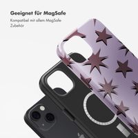 Selencia Vivid Tough Back Cover MagSafe für das iPhone 13 - Stars Plum Lilac