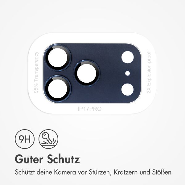 imoshion Kameraprotektor aus Glas 2er-Pack für das Apple Apple iPhone 17 Pro - Deep Blue