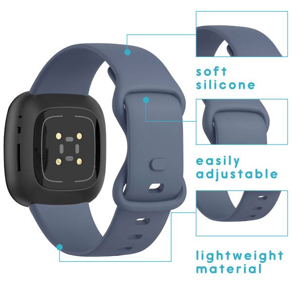 imoshion Silikonband für das Fitbit Versa 4 / 3 / Sense (2) - Blau