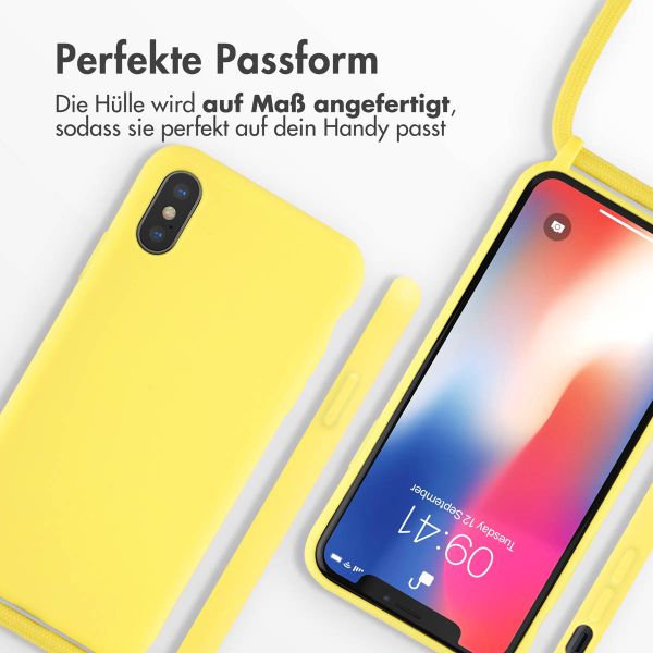 imoshion SilikonHülle mit Band Apple iPhone X / Xs - Gelb