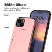 imoshion Backcover mit Kartenfach für das iPhone 15 - Rose Gold