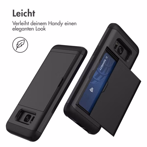 imoshion Backcover mit Kartenfach Samsung Galaxy S8 - Schwarz
