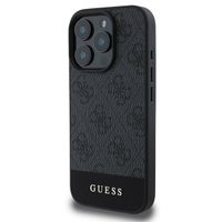 Guess Bottom Stripe 4G Back Cover Apple iPhone 16 Pro Max - Grau
