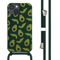 imoshion Silikonhülle design mit Band für das iPhone 13 - Avocado Green