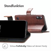 imoshion Luxuriöse Klapphülle Samsung Galaxy A10 - Dunkelbraun
