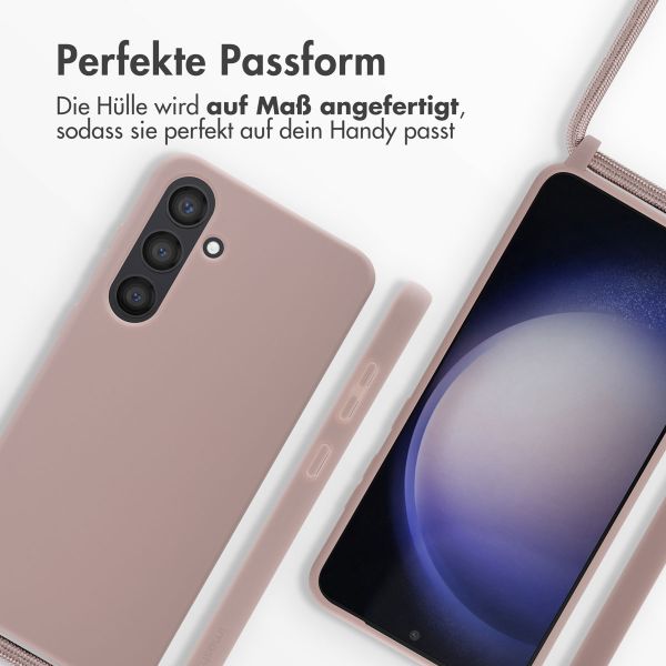 imoshion SilikonHülle mit Band Samsung Galaxy S24 Plus - Sand Pink