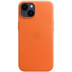 Apple Leder-Case MagSafe für das Apple iPhone 14 - Orange
