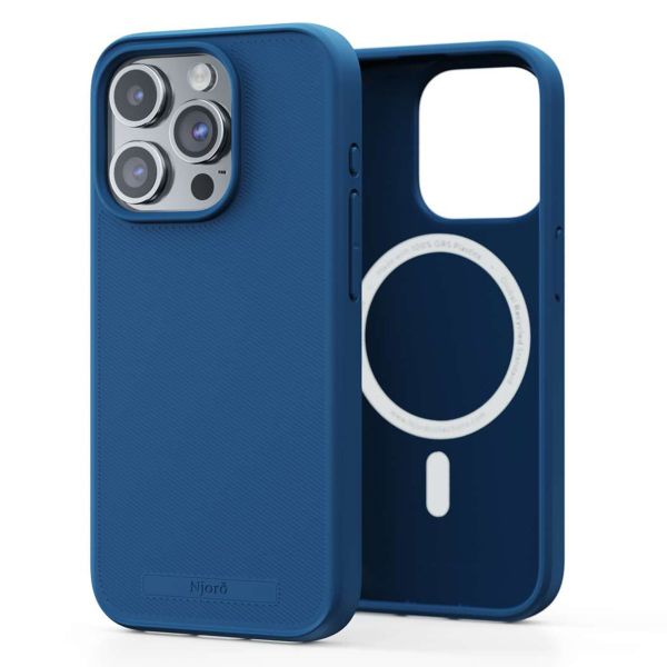 Njorð Collections Slim Case MagSafe für das iPhone 15 Pro - Blue