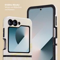 Selencia Vivid Back Cover Samsung Galaxy Z Flip 6 / Flip 7 FE - Golden Beige Marble