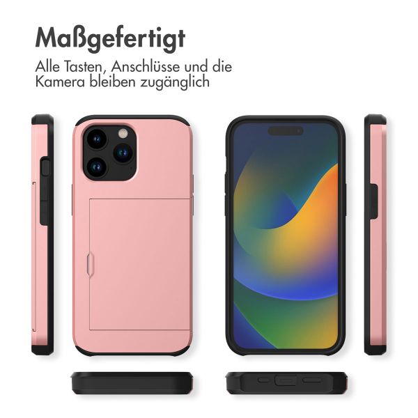 imoshion Backcover mit Kartenfach Apple iPhone 14 Pro - Rosé gold