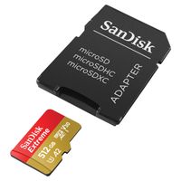 SanDisk microSD Extreme - 512GB - Inklusive RescuePro Deluxe - UHS-I/U3/Full HD/4K UHD