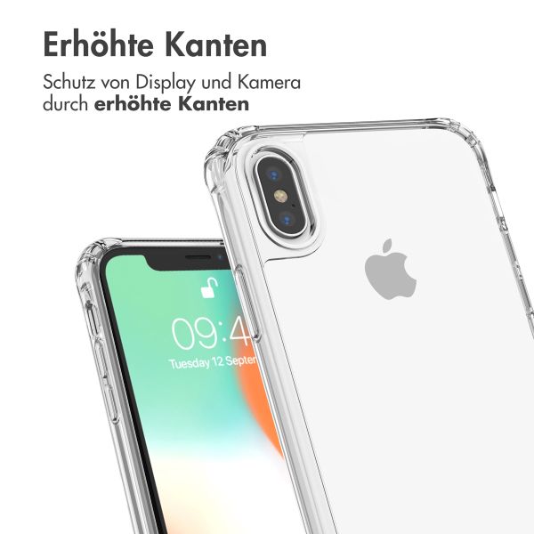 imoshion Back Cover mit Band + Armband für das iPhone X / Xs - Perlen Herzchen