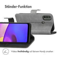 imoshion Luxuriöse Klapphülle für das Motorola Moto E30 / E40 - Grau