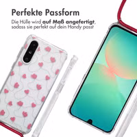 imoshion Design Hülle mit Band Samsung Galaxy A26 - Dusty Rose Connected Hearts