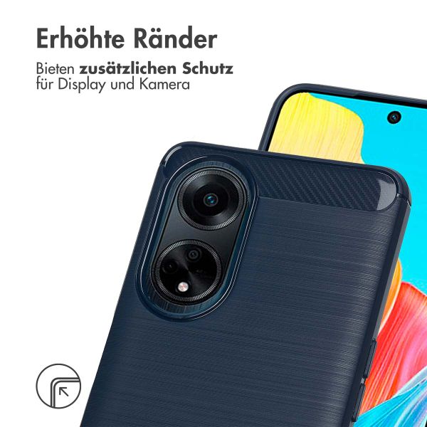 imoshion Brushed Back Cover für das Oppo A98 - Dunkelblau