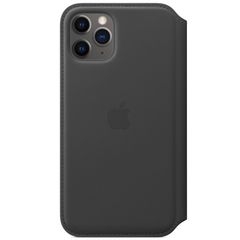 Apple Leather Folio Klapphülle Schwarz für das Apple iPhone 11 Pro