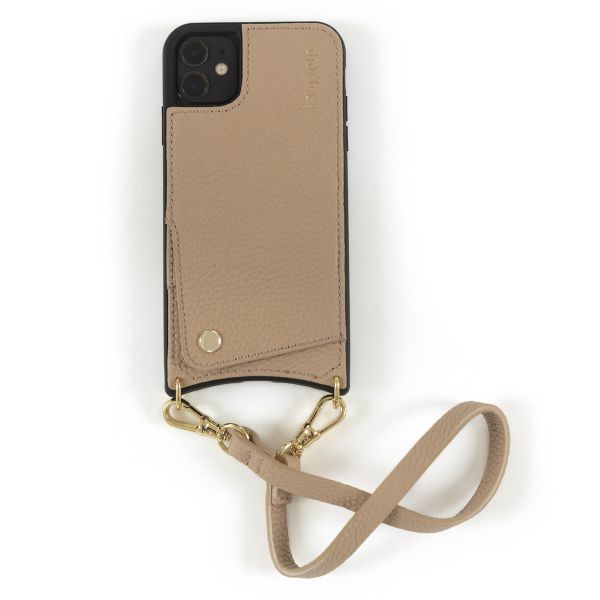 Dutchies Back Cover mit Kartenfach Apple iPhone 14 Pro - Beige