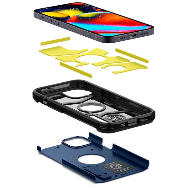 Spigen Tough Armor Case für das de Apple iPhone 13 - Navy Blue