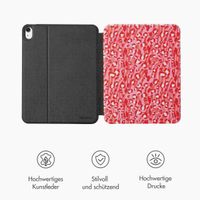 Selencia Vivid Klapphülle Apple iPad 11 (2025) 11 Zoll A16 / iPad 10 (2022) 10.9 Zoll - Wild Spots Lipstick