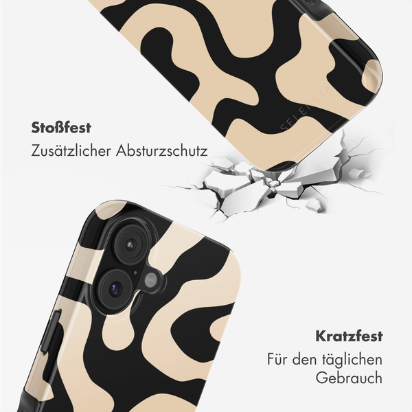 Selencia Vivid Rückabdeckung mit MagSafe Apple iPhone 17 - Art Wave Black