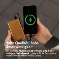 imoshion Ultra Series Aluminium | Powerbank 20.000 mAh - Schnellladen bis 33W - Gold