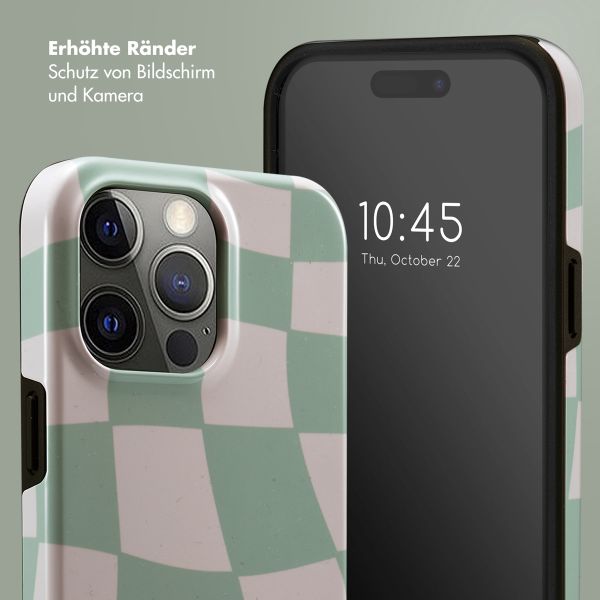 Selencia Vivid Tough Back Cover für das iPhone 15 Pro Max - Groovy Sage Green