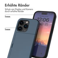 imoshion Backcover mit Kartenfach Apple iPhone 15 Pro - Dunkelblau