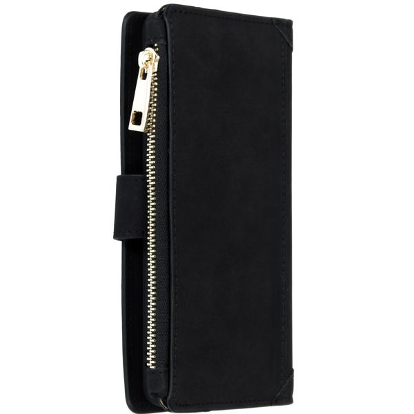 Luxuriöse Portemonnaie-Klapphülle Schwarz Samsung Galaxy S10 Plus