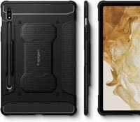 Spigen Rugged Armor Pro Klapphülle für das Samsung Galaxy Tab S8 / S7 - Schwarz