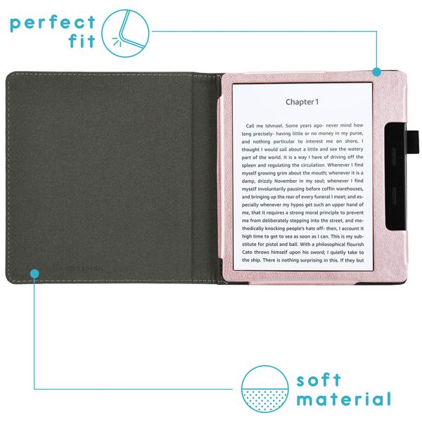 imoshion Vegan Leather Klapphülle Amazon Kindle Oasis 3 - Roségold