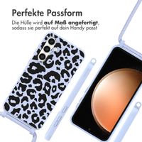 imoshion SilikonHülle design mit Band Samsung Galaxy S23 FE - Animal Lila