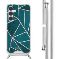 imoshion Design Hülle mit Band für das Samsung Galaxy S24 - Petrol Green Graphic