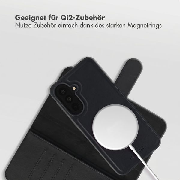 Selencia Olyn Abnehmbare Bookcase mit MagSafe Samsung Galaxy A37 (5G) - Schwarz