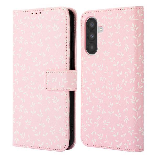 imoshion Design Klapphülle Samsung Galaxy A56 - Pink Bazaar Flowers