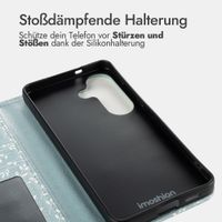 imoshion Design Klapphülle Samsung Galaxy S26 FE - Smoke Green Flowers