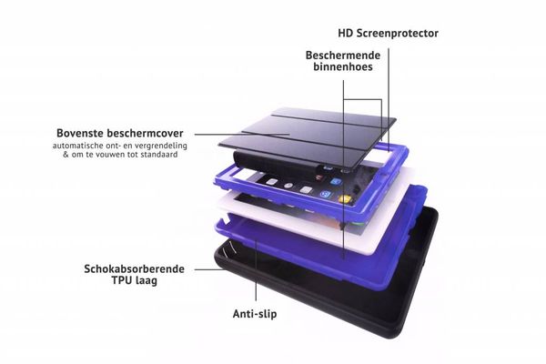 Schwarzer Defender Protect Klapphülle iPad Air 2 (2014)