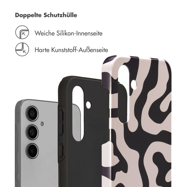 Selencia Vivid Back Cover Samsung Galaxy A55 - Art Wave Black