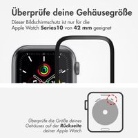 Accezz 2x Displayschutzfolie mit Applikator für die Apple Watch Series 10 - 42 mm