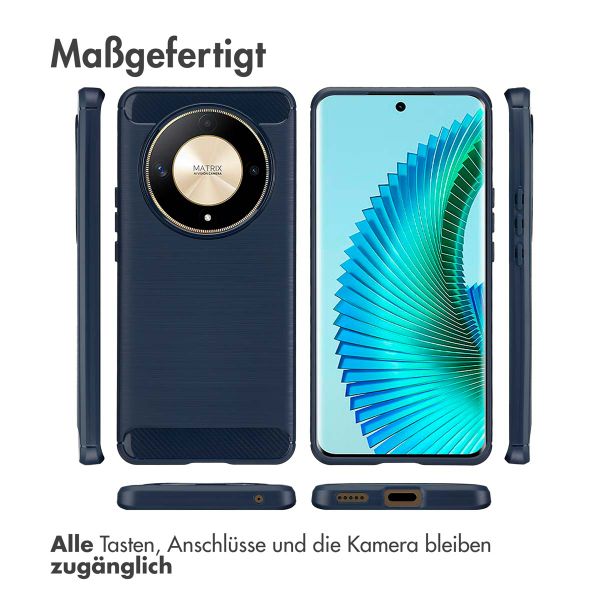 imoshion Brushed Back Cover für das Honor Magic 6 Lite - Dunkelblau