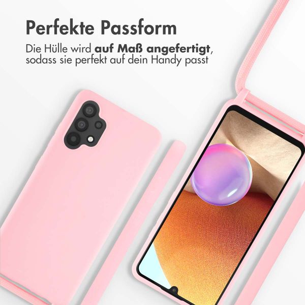 imoshion SilikonHülle mit Band Samsung Galaxy A32 (4G) - Rosa