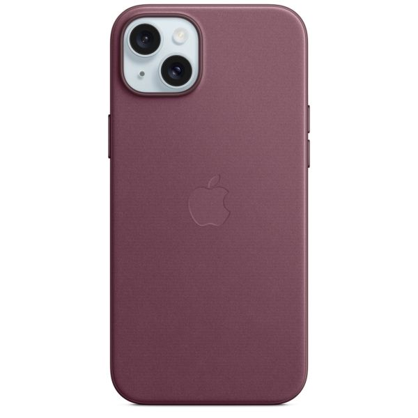 Apple FineWoven Back Cover MagSafe für das iPhone 15 Plus - Mulberry