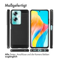 imoshion Brushed Back Cover Oppo A79 - Schwarz